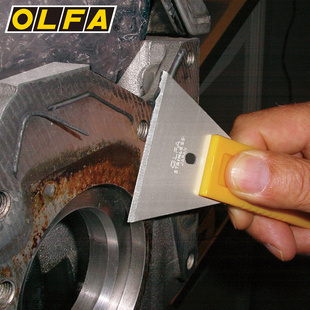日本进口OLFA铲刀SCR-L不锈钢裁皮刀修割刀玻璃地板油烟机清洁刀