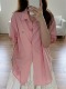 女 减龄复古气质马卡龙色系蝴蝶结刺绣纯棉短袖 衬衫 韩国chic夏季
