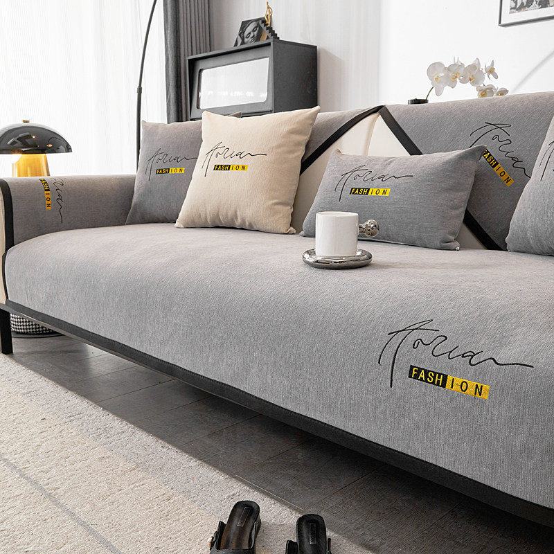 高级感皮沙发垫冬2025新款一片式直排防滑坐垫子四季通用沙发盖布