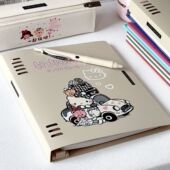 Kokuyo国誉一米新纯活页本外壳可拆卸笔记本b5可爱猫咪少女记事本