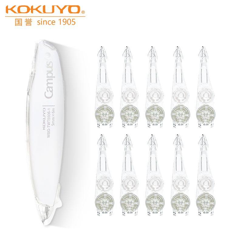 国誉笔形修正带日系ins风透明改正带大容量可换替芯原纸色涂改带,文具电教/文化用品/商务用品,修正带,淘宝优惠券,粉丝福利购,淘宝优惠卷