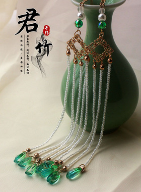 君竹绿色心型花超优质油光
