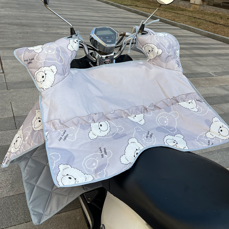 电瓶摩托车挡风被夏天防水隔热透气薄款电动车夏季防晒遮阳罩薄款