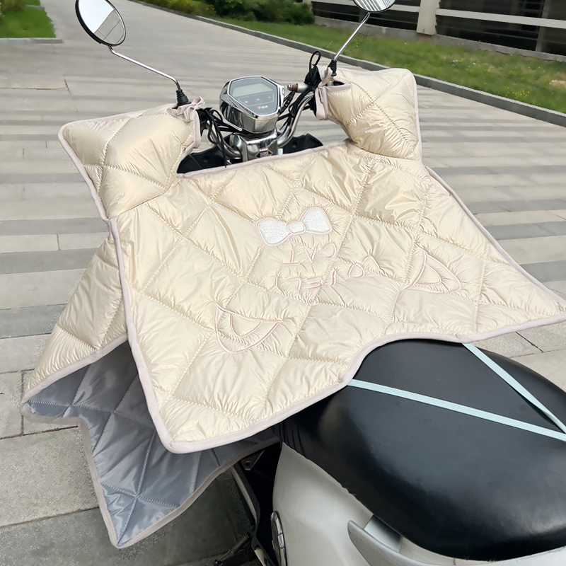 四季通用电动车挡风被防水防晒遮阳罩夏季电瓶摩托车春秋防风罩新