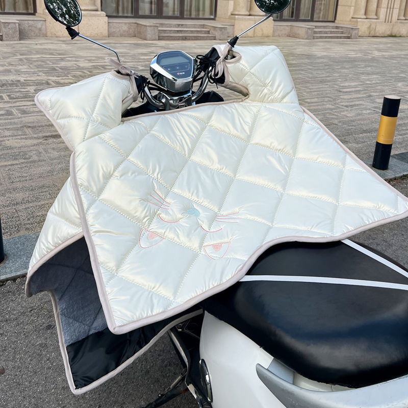 冬季加绒四季通用电动车挡风夏季防晒防水电瓶摩托电瓶车防风薄款