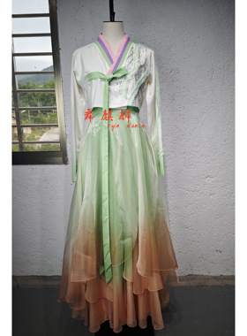 新款第十三届桃李杯民间朝鲜桔梗李芃澍舞蹈服演出服艺考服定制女