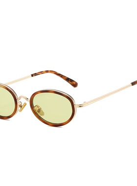 欧美时尚街拍太阳眼镜男椭圆形