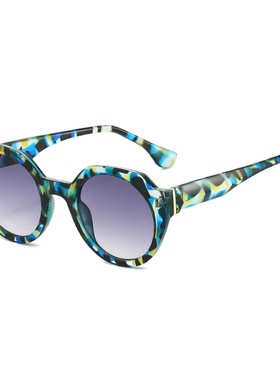 欧美简约碎花色墨镜sunglasses