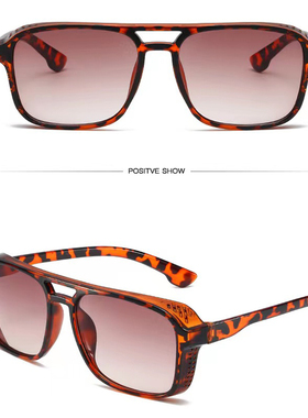 嘻哈镜商务点状蜂窝边框太阳眼镜