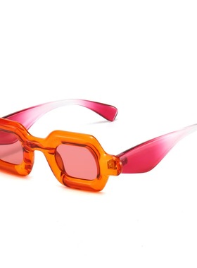 Y2K小厚框气泡太阳眼镜欧美嘻哈