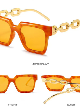 链条式镜腿墨镜欧美跨境