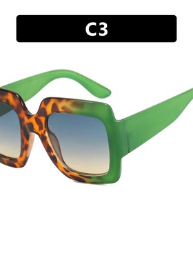 欧美渐变爆款时尚湖蓝色太阳镜