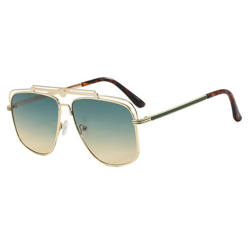 大框双梁蛤蟆形太阳镜金属平光镜