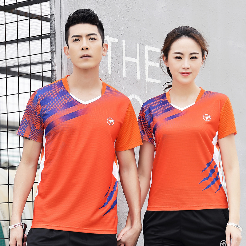 速干气乒乓半袖训练衣服羽毛球