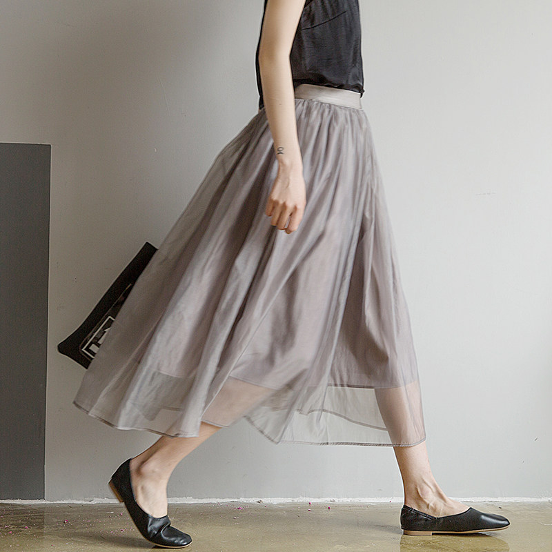 Autumn and winter organza skirt Mid length version Paige Korean Edition Ultra cents Drape Jacobs Bouffancy Pompous skirtin the Women's clothing/Boutique , Skirts  category - from Buy2taobao.com to provide professional Taobao agent buy service