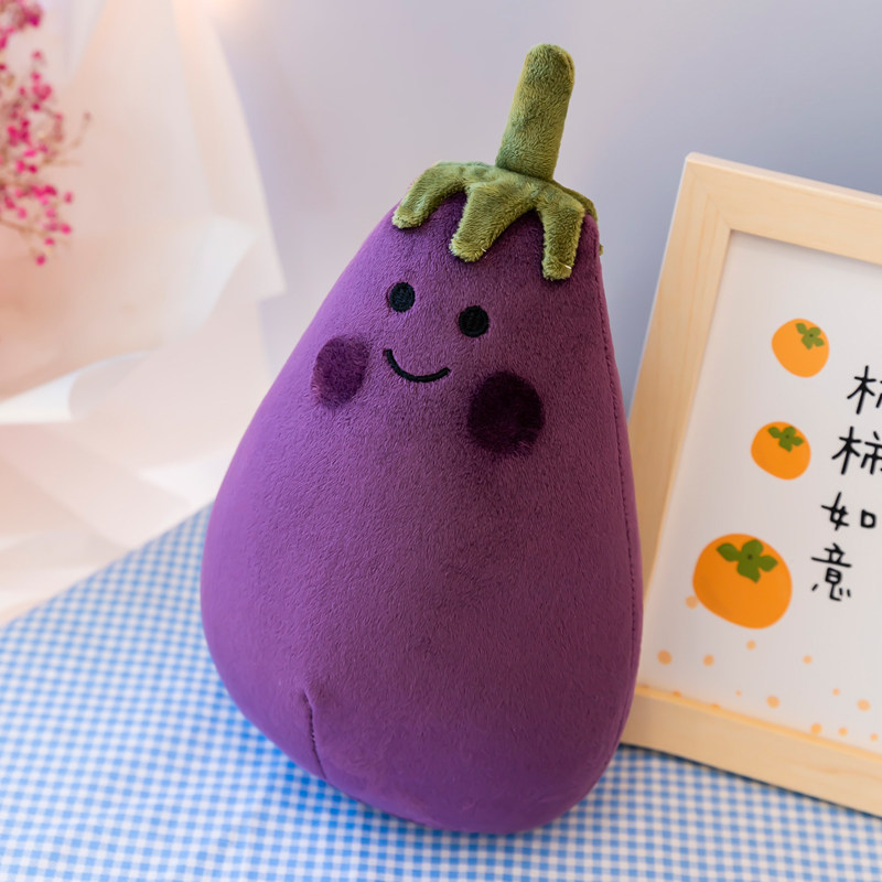 抖音网红茄子玩偶变脸紫茄子毛绒玩具公仔水果娃娃搞怪生日礼物女