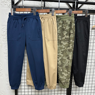 外贸原单童装儿童春秋款卫裤男童薄款长裤中大童裤子休闲裤