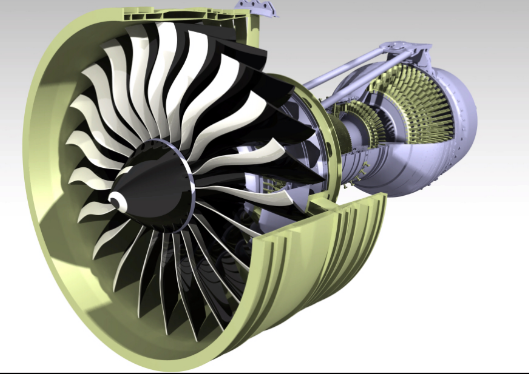 A GE90涡扇发动机三维建模 3D模型资料 发邮箱