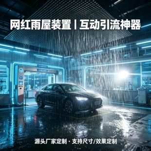 定制人工模拟降雨系统新汽车防水测试科研实验景观通用喷淋设备