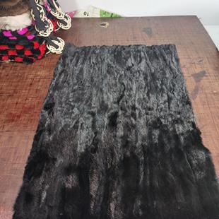 貂皮边角料顺毛条拼接皮毛衣服内胆材料制衣面料皮毛碎料皮毛一体