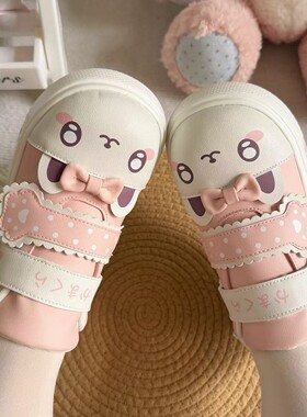 哈基喵新款lo跑鞋板鞋原创镰仓高校小猫lolita运动鞋暴走鞋圆滚滚