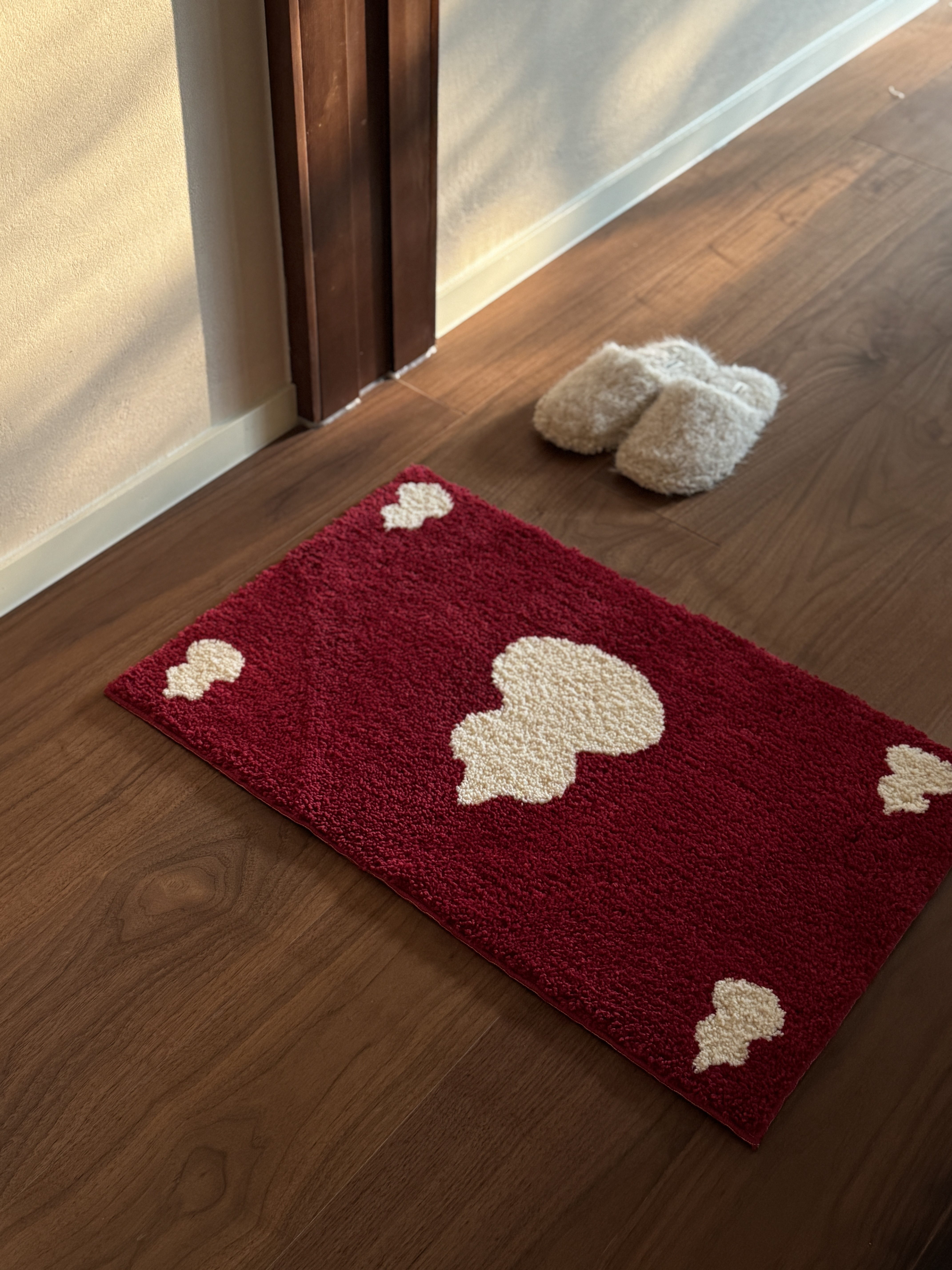 ARISUSPACE五福临门新中式国风限定簇绒家用地毯地垫高级防滑垫,居家布艺,入户地垫,淘宝优惠券,粉丝福利购,淘宝优惠卷