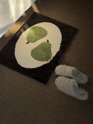 ARISUSPACE 梨 簇绒地垫入户地垫脚垫门垫吸水防滑原创ins小众