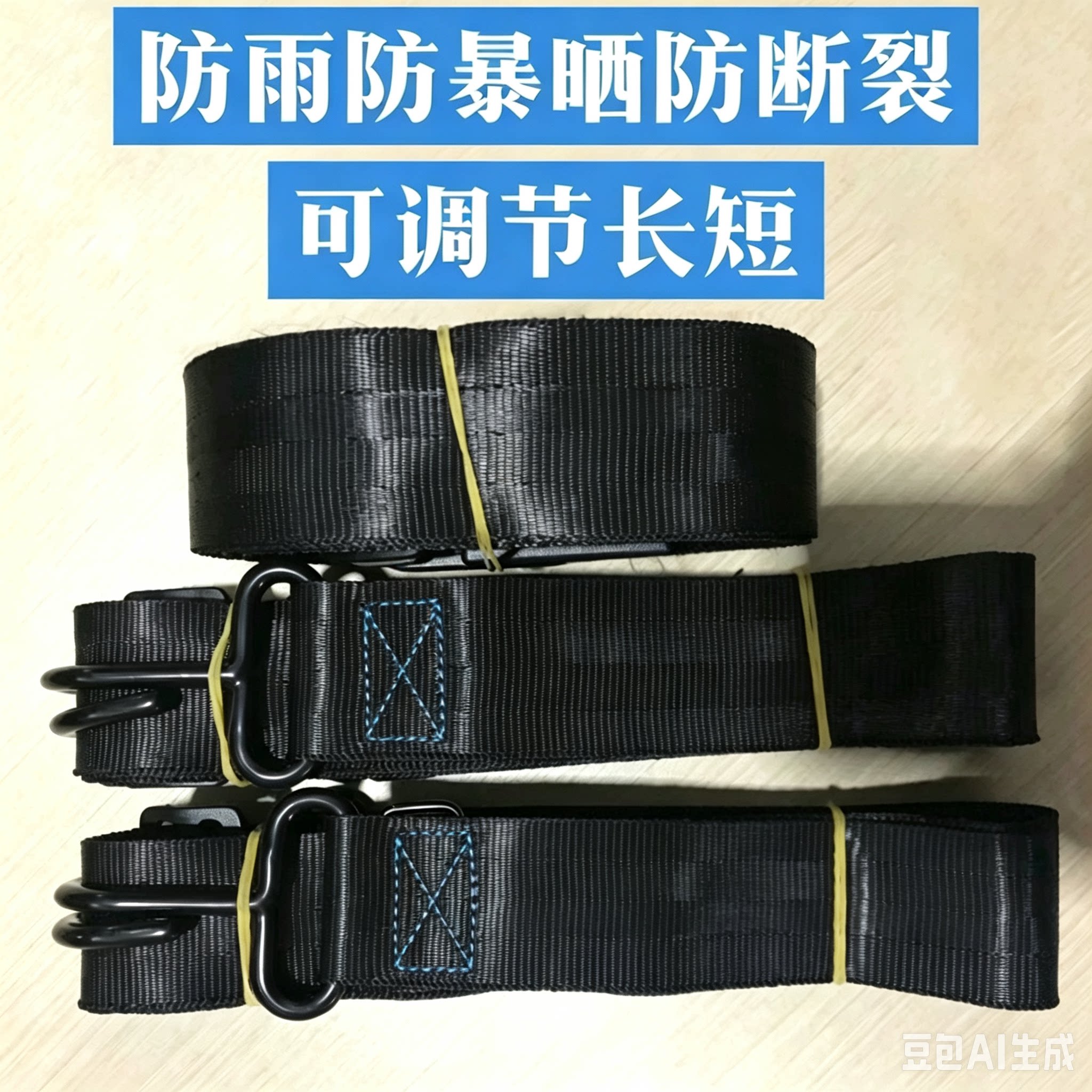 防晒可调节车衣绑绳车衣弹力绳车衣防风带车衣防晒绑带弹力带