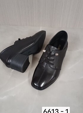 澳杰女鞋2025春真皮中粗一体跟软底宽版防滑耐磨女士牛皮鞋工作鞋