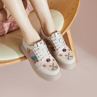 板鞋 fed秋季 女水钻网面德训鞋 厚底运动复古休闲鞋 女 女鞋