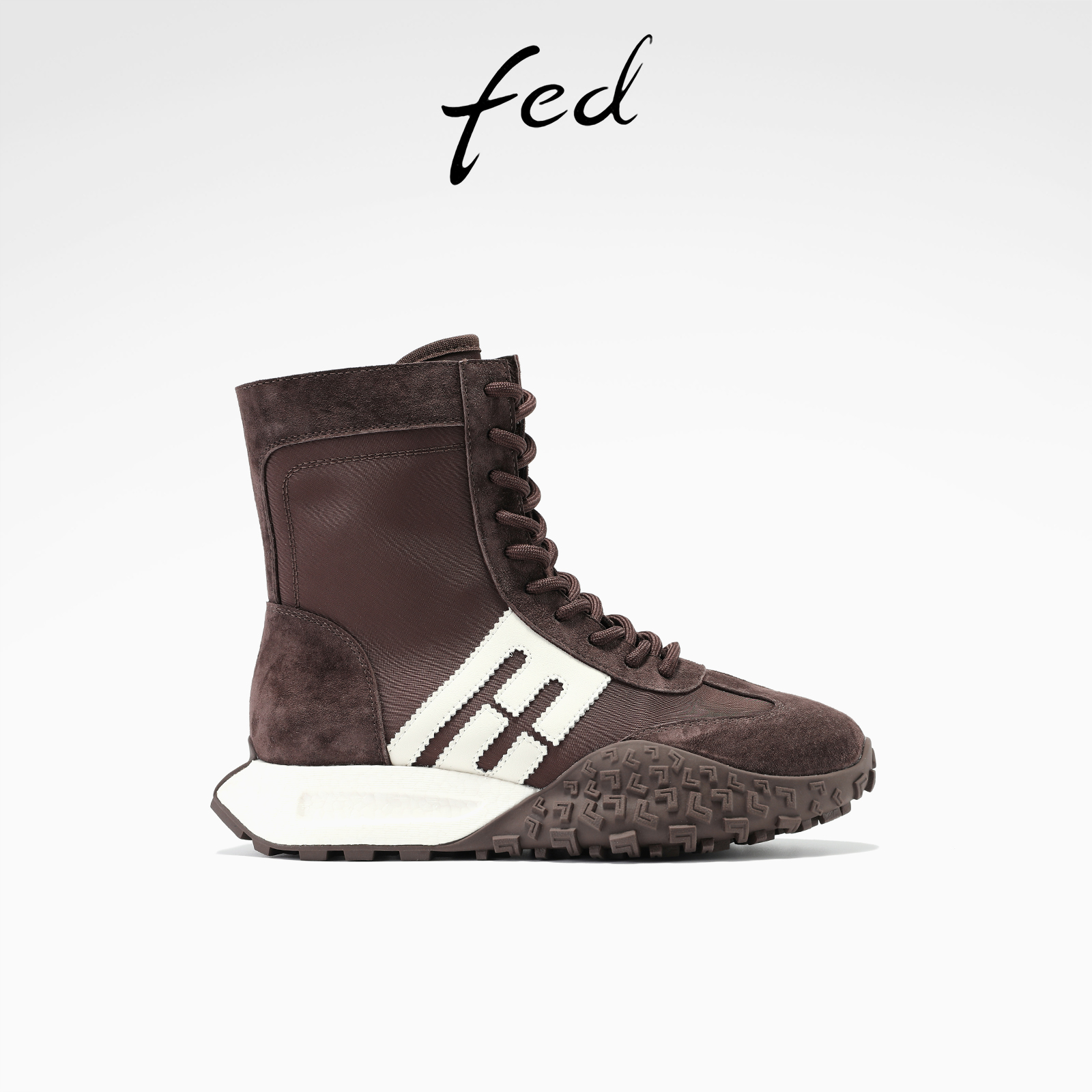 fed德训短靴冬季新款女靴厚底中筒靴时尚拳击靴女款S0919-ZCA326