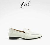 春季 女款 新款 FED软底舒适乐福鞋 女鞋 一脚蹬真皮单鞋 D0103 ZCA187