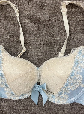 衣恋旗下EBLIN 蓝色CC15/015精致蕾丝华美星杯文胸ECBR662092