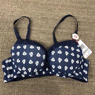 衣恋旗下body pops 两色U30棉布印花蕾丝淑女文胸BCBR549S21