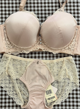 衣恋旗下EBLIN金色S39舒适女士日式优雅文胸套装ECBR823071