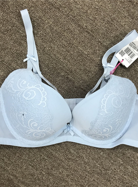 衣恋旗下body pops 蓝色009网纱舒适透气少女文胸BCBR837A31