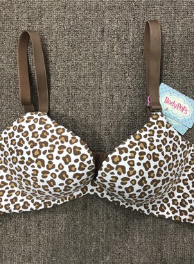 衣恋body pops 多色系051豹纹野性一片式带钢圈文胸BCBR689TI1