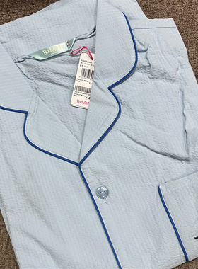 衣恋body pops蓝色S65上下分体舒适夏季短袖家居套装BCXOA24A21