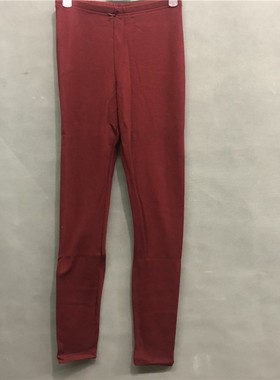 body pops酒红色S4秋冬御寒保暖细绒女士秋裤 保暖裤BCLG74TA12
