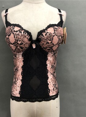 EBLIN正品蕾丝S53两穿带罩杯有钢圈女士塑身连体衣ECBR41C053