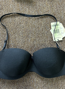 衣恋旗下EBLIN  黑色简约无痕防滑聚拢舒适女士文胸ECBR863161