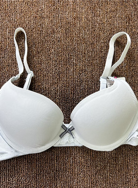 衣恋旗下body pops 蓝色带钢圈上薄下厚款舒适女士内衣BCBR88TS21