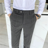 高质量男性西裤时尚免烫西裤韩版修身男士小脚裤长裤K24-P75，男装西裤，电商C308