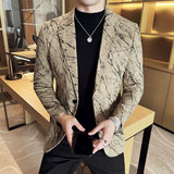 英伦韩版修身男士休闲灯芯绒西服加厚外套X945-P155，男装西服，电商C308