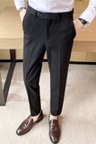 秋冬新款英伦韩版免烫修身商务西裤男士流行休闲长裤K937-P70，男装西裤，电商C308