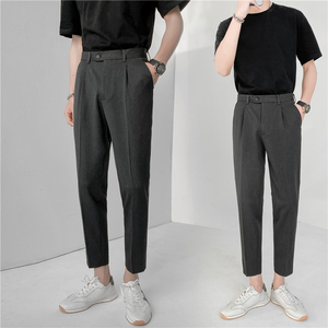 轻熟风时尚休闲裤 韩版纯色小脚九分西裤男 K20-P65，男装西裤，电商C308