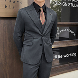 英伦修身男士二粒扣纯色西服新郎伴郎礼服小西装X921-P150，男装西服，电商C308