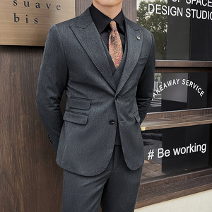 英伦修身男士二粒扣纯色西服 新郎伴郎礼服小西装X921-P150,男装西服,电商C308