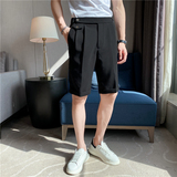 夏季薄款纯色短裤男士坠感免烫五分西裤青年冰凉休闲短裤K09-P65，男装牛仔裤，电商C308