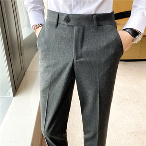 秋冬新款 英伦韩版免烫修身商务西裤 男士流行休闲长裤 K937-P70，男装西裤，电商C308